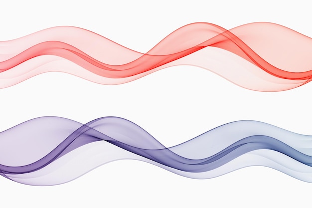 Transparent waves smoky wave abstract wave flow design element