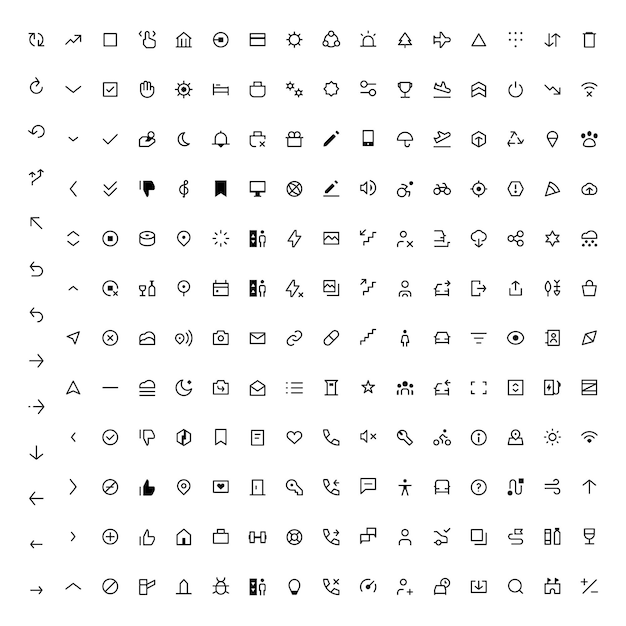 Transportation line icons set ui app and website Icon set ride sharing taxi cab food delivery Mobile
