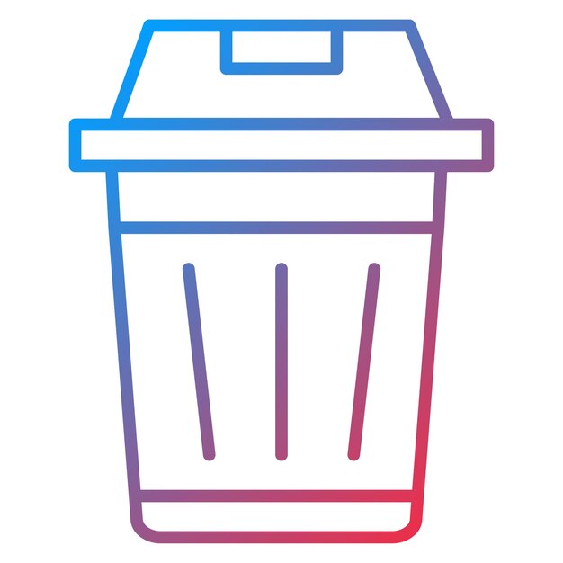 Trash Can icon vector image Can be used for Earth Day