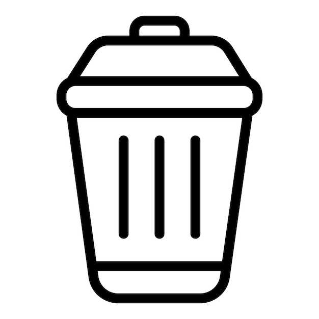 Trash Can Vector Illustration