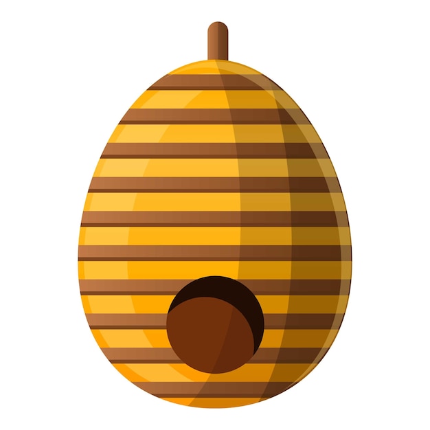 Tree behive icon Cartoon of tree behive vector icon for web design isolated on white background