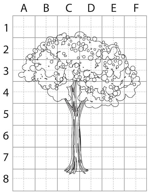 Tree Drawing Page, Learn to Draw Tree, How to Draw Trees, Tree Vector