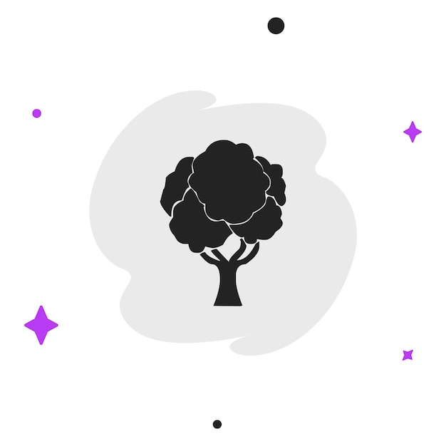 tree icon in flat style vector illustration simple business concept pictogram on isolated background