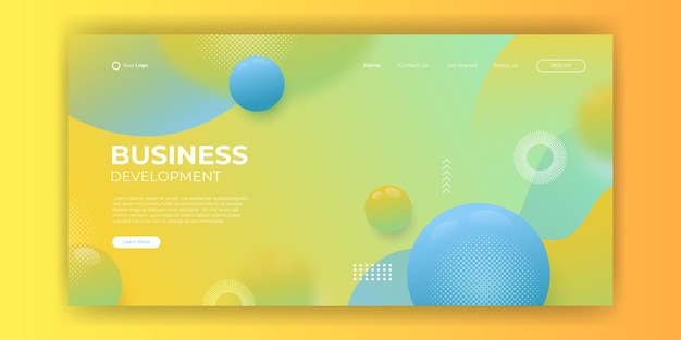 Trendy abstract liquid background for your landing page design. Minimal background for for website designs