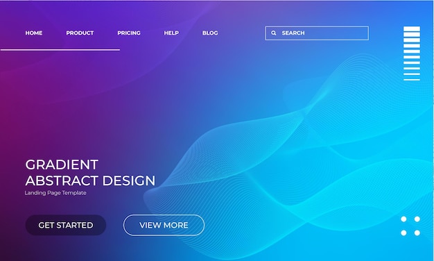 Trendy Abstract Vector Gradient Background Design Template