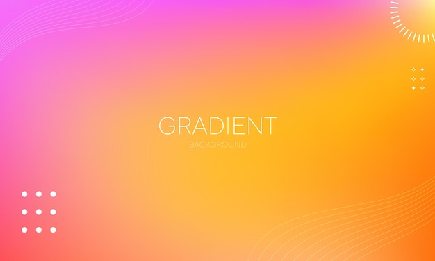 Trendy blurred abstract banner with smooth gradient blend vector