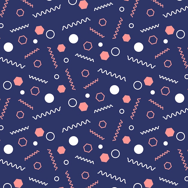trendy bright pastel geometry abstract pattern seamless vector background design