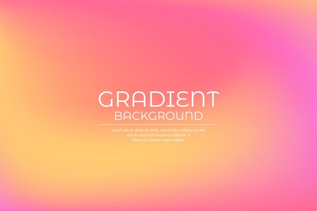 Trendy gradient vibrant color background