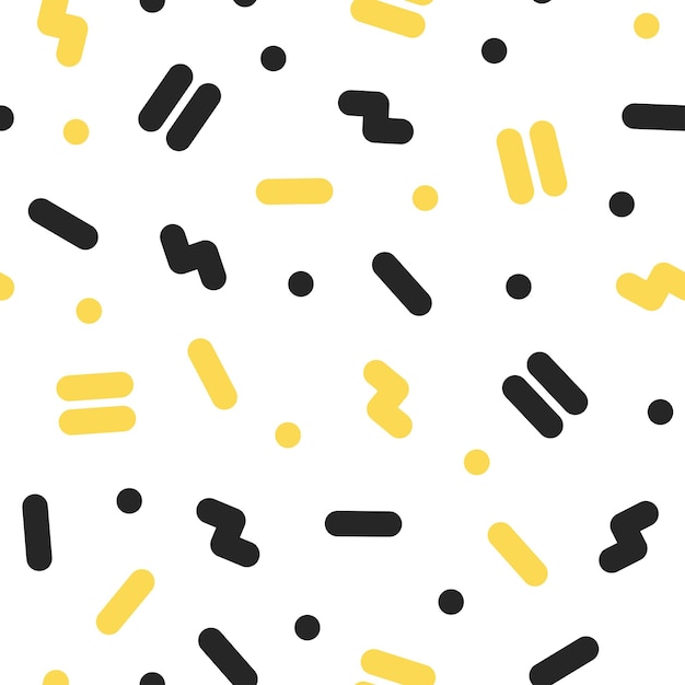 Trendy seamless pattern Vibrant stylish print Abstract geometric background