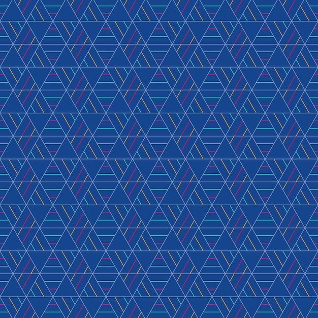 Triangle Pattern Blue Background