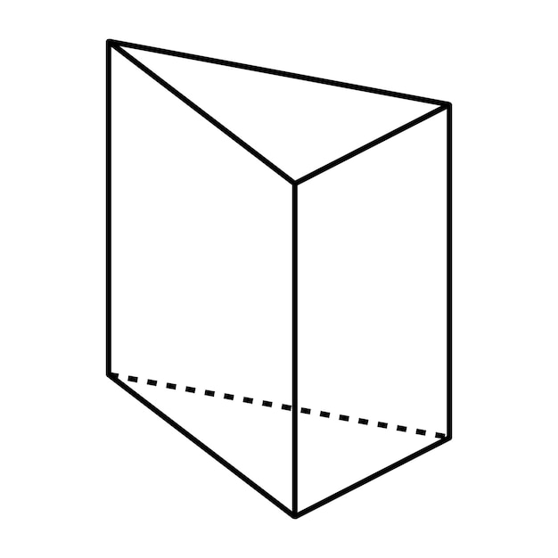 triangle prism icon vector illustration design template