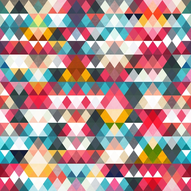 Triangle seamless pattern vector eps 10