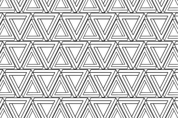 triangle shaped pattern