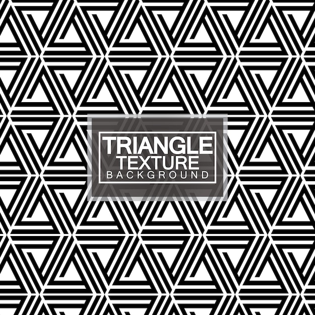 Triangles Black and White Abstract Seamless Geometric Pattern Modern stylish texture Vector Illustration