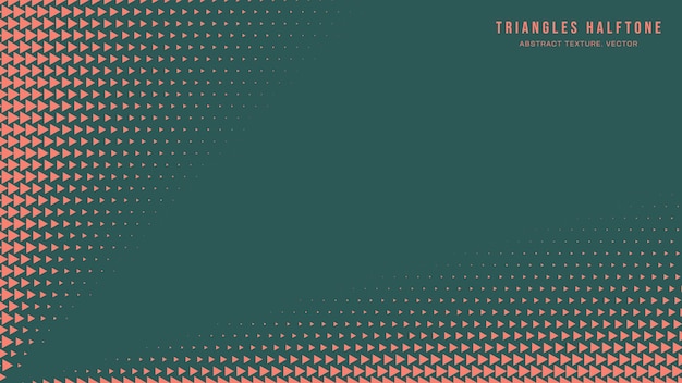 triangles half tone pattern rays border vector orange green abstract backdrop