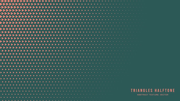 triangles halftone pattern radial border vector orange green abstract background