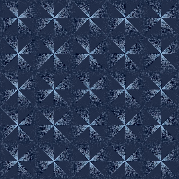 triangular geometric seamless pattern trend vector blue abstract background
