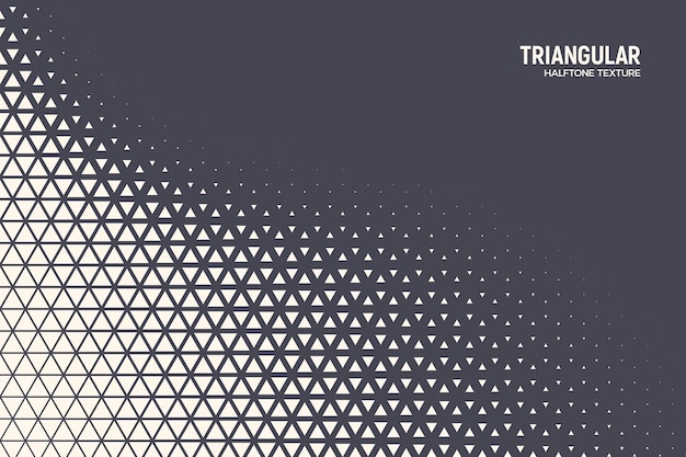 Triangular Halftone Texture Retrowave Vector Geometric Technology Abstract Background. Half Tone Triangles Retro Colored Pattern. Minimal 80s Style Dynamic Tech Structure Wallpaper