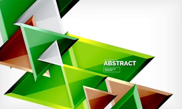 triangular low poly background design multicolored triangles