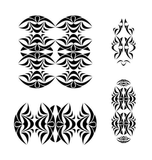Tribal ornament set