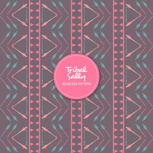 Tribal Sally Seamless Pattern
