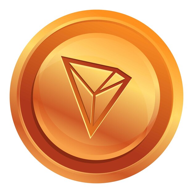 Tron cryptocurrency icon Cartoon of Tron cryptocurrency vector icon for web design isolated on white background