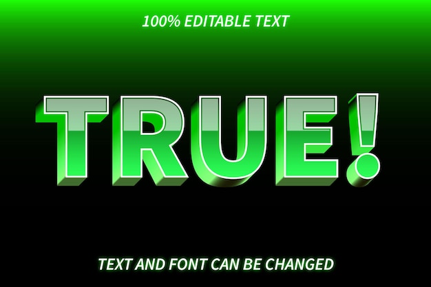 True Editable Text Effect Emboss Style