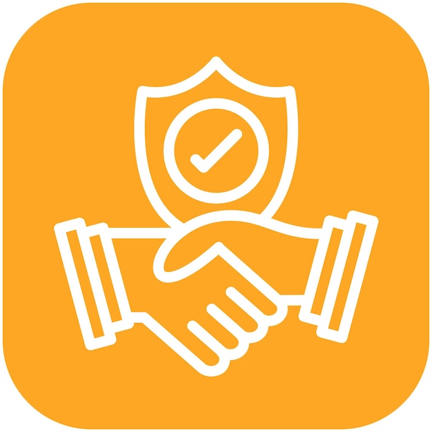 Trust vector icon illustration of Generation Gap iconset