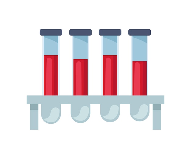 tubes test in beaker equipment icon
