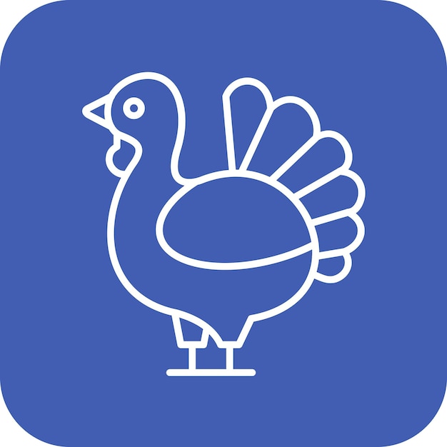 turkey icon vector image can be used for farming and gardening