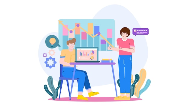 two people are testing products and gathering feedback