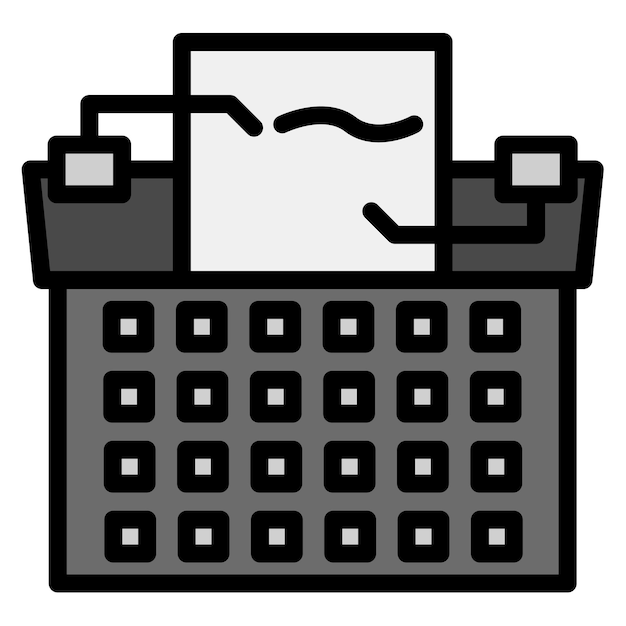 Typewriter icon vector image Can be used for Retro