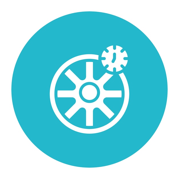 Tyre Pressure Vector Illustration