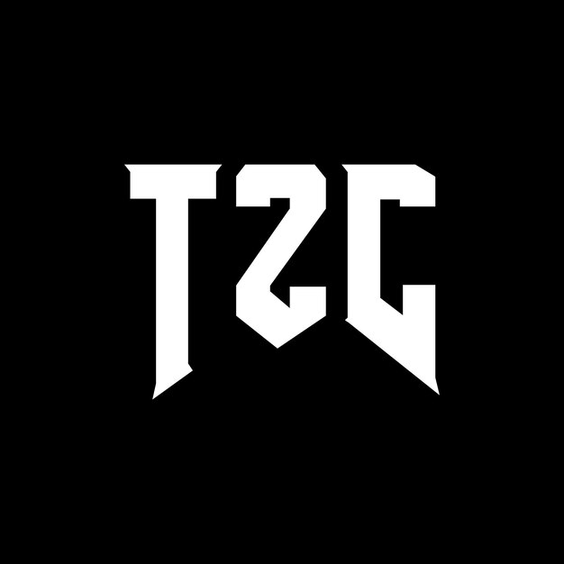 TZC letter logo design for technology company TZC logo design black and white color combination TZC logo TZC vector TZC design TZC icon TZC alphabet TZC typography logo design