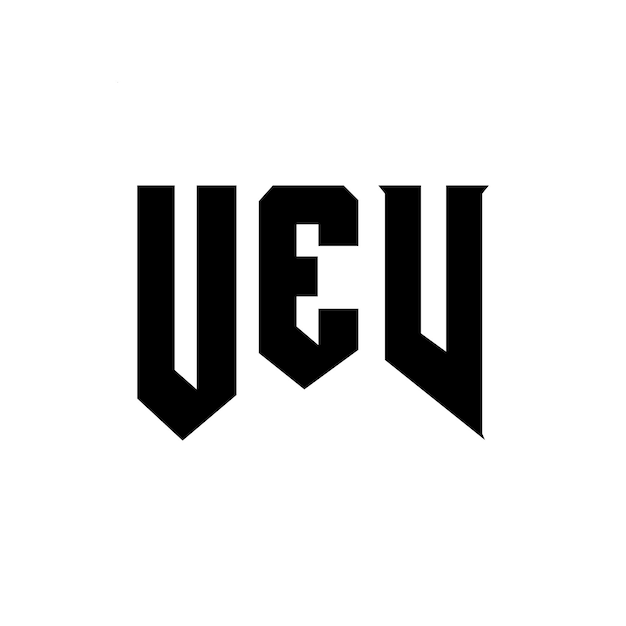 UEV letter logo design for technology company UEV logo design black and white color combination UEV logo UEV vector UEV design UEV icon UEV alphabet UEV typography logo design