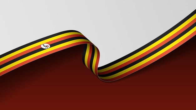 uganda ribbon flag background element of impact for the use you want to make of it