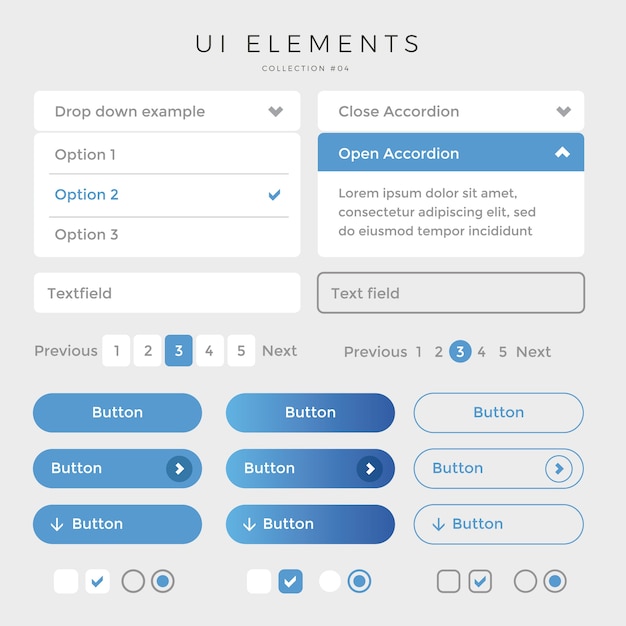 UI Elements Web Desing