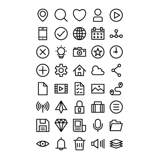 UI Essential Icons