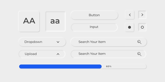 ui ux elements collection for apps and web