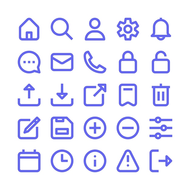 UIUX Essentials Icon Pack