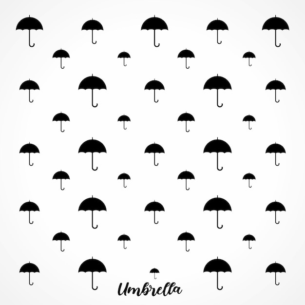 Umbrella icon vector background pattern