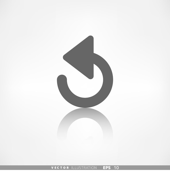 Undo icon back arrow symbol