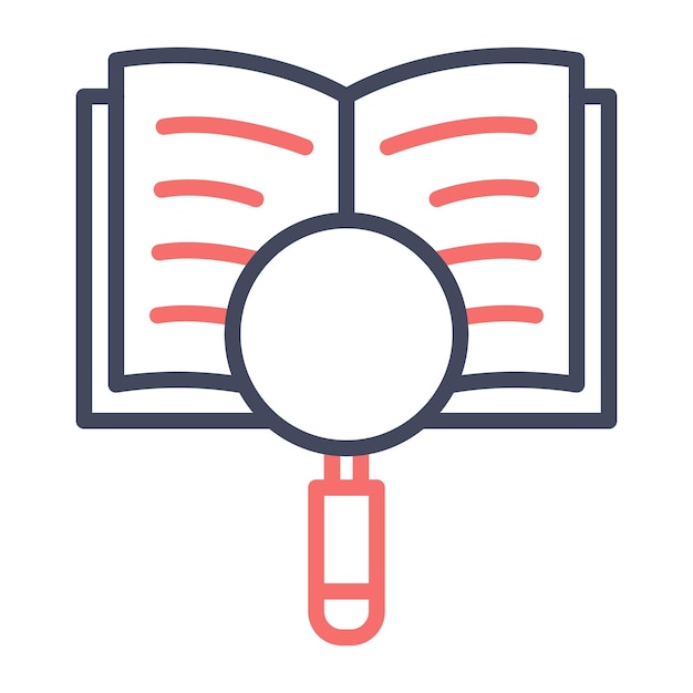 University Search Vector Illustration Style