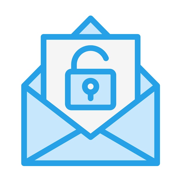 Unlocked Vector Icon Design Illustration