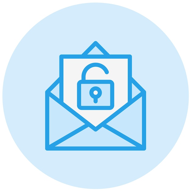Unlocked Vector Icon Design Illustration
