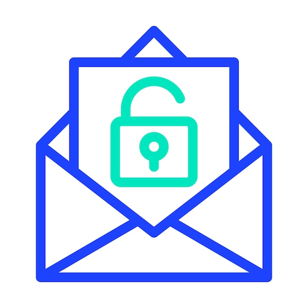 Unlocked Vector Icon Design Illustration