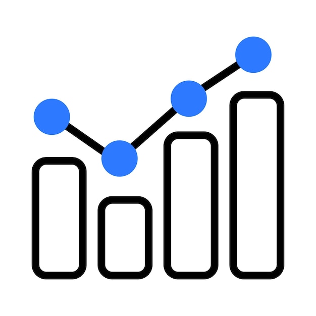 Upward Trend Visualization Charts and Graphs for Business Data Analysis