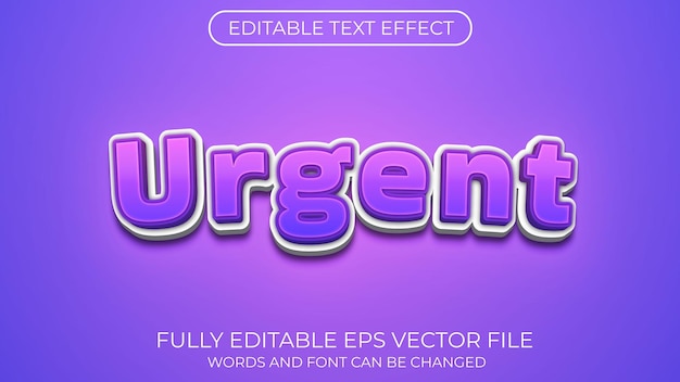 Urgent text effect