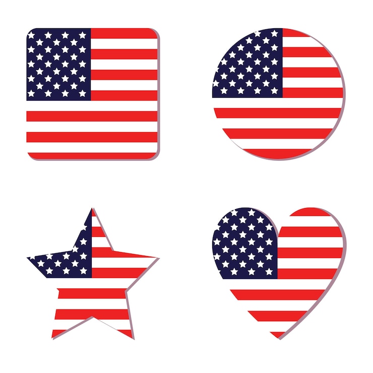 Vektori usa flag