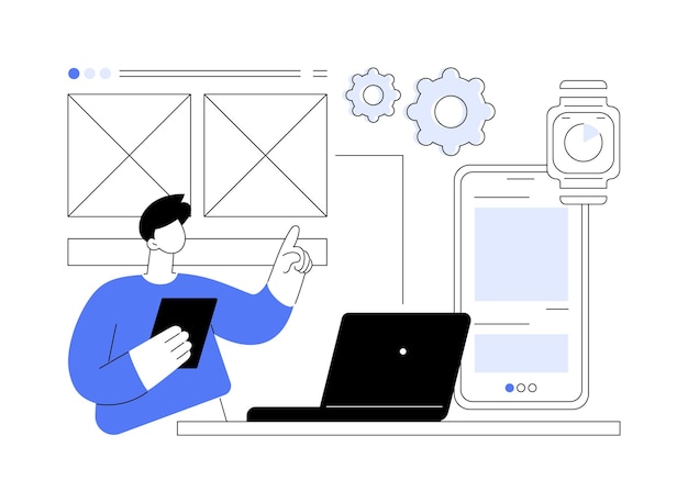 Usability testing abstract concept vector illustration